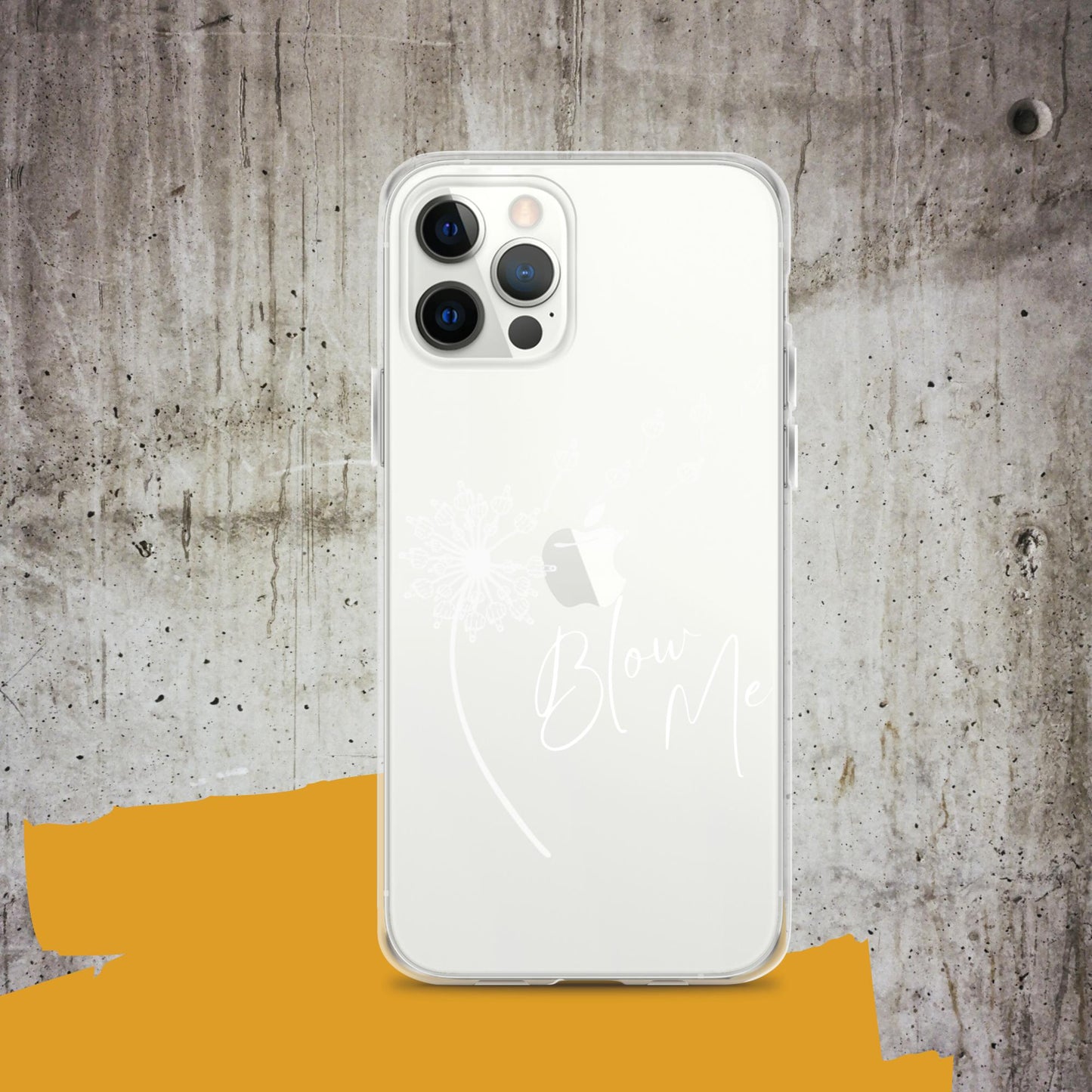 Blow Me - Clear Case for iPhone®, Dark